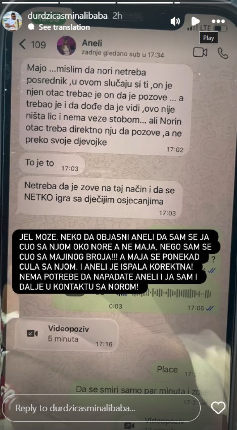 Haos u Eliti 10 oko male Nore! Asmin se hitno oglasio: "Nema potrebe da napadate Aneli!"