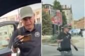 Stravično maltretiranje naroda u Novom Sadu! Blokader Žarko Bogosavljević lupao ženi po vratima automobila (VIDEO)