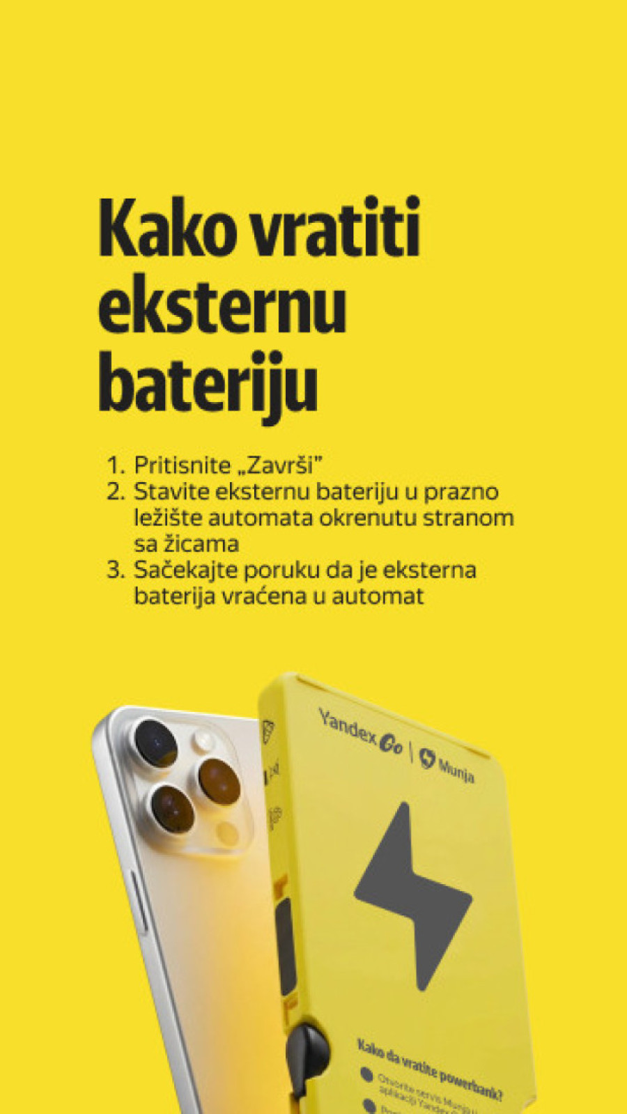 Prenosivi punjači sada dostupni putem Yandex Go aplikacije u Beogradu