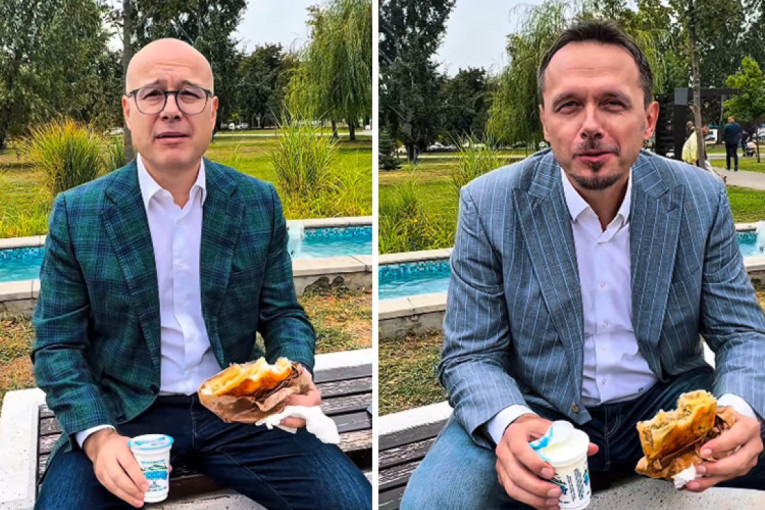 Hit video! Burek, jogurt i pobedničke bombone: Vučević i Rebrača na jačem doručku (VIDEO)