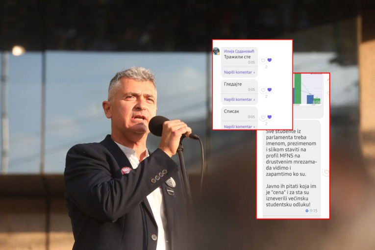 Prvi na listi blokadera otvoreno targetirao studente! Srdanović im ugrozio bezbednost jer nisu hteli da budu plenumaši! (FOTO)