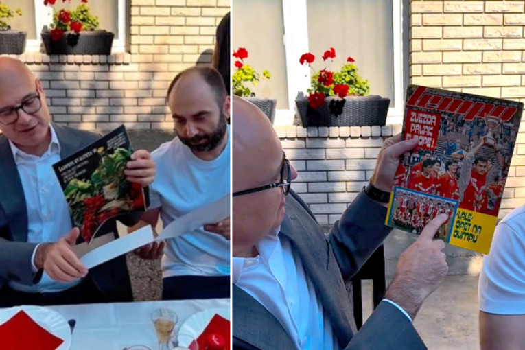 Poklon vratio Vučevića 37 godina unazad: Ugledao Tanjgu, Šestića i pokojnog Sinišu, pa nije krio oduševljenje (VIDEO)