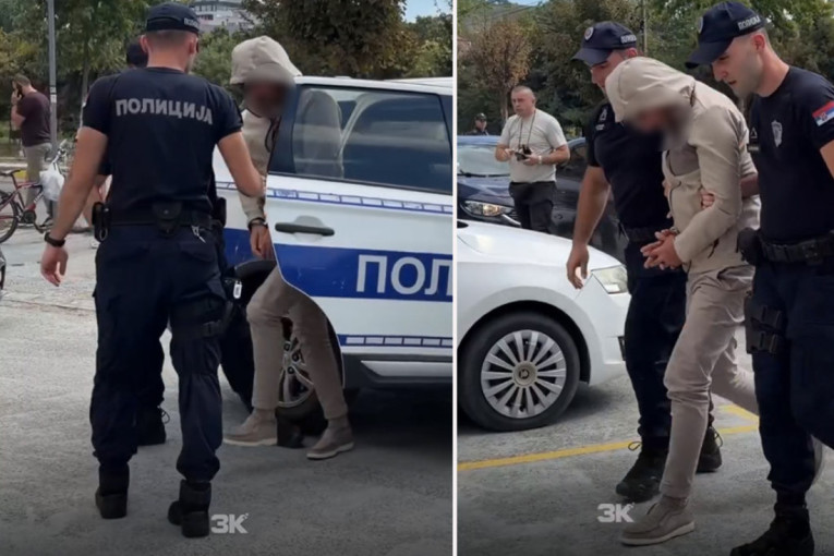 Velika akcija UKP u Novom Pazaru! Osumnjičeni sa lisicama doveden u policiju, sumnja se na trgovinu ljudima (VIDEO)
