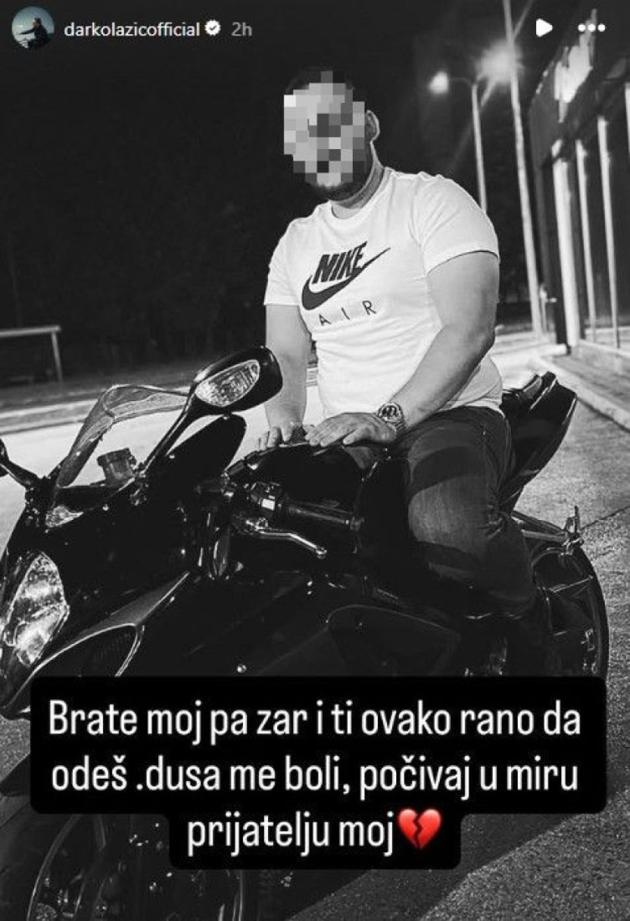 "Zar i ti ovako rano da odeš..." Darko Lazić skrhan bolom (FOTO)