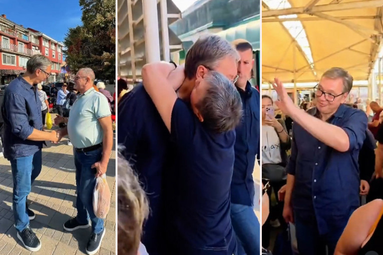 Vučić položio vence u Malom Orašju i Duboni i posetio porodice ubijenih: "Nemate šta da kažete, samo zaplačete"