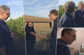 „Džaba mi muškarci, vi ste ti“: Vučić završio obilazak Podunavskog okruga u vinogradima porodice Madžić (VIDEO)