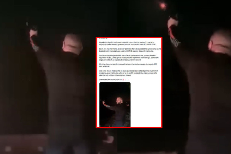 Skandalozan snimak! Pucao iz automatske puške i vređao predsednika, mreže gore - "Mora biti uhapšen odmah!" (VIDEO)
