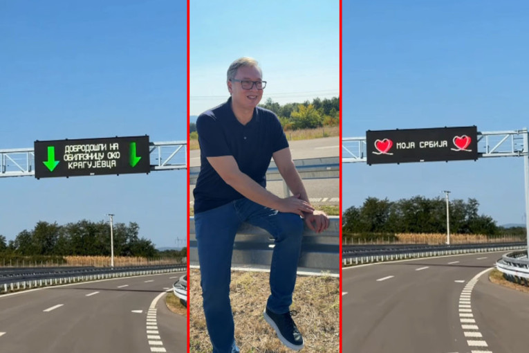 Vučić na obilaznici oko Kragujevca: Fenomenalna stvar, prava pobeda za Srbiju! (VIDEO)