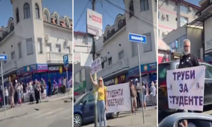Blokaderi razvili transparente i molili vozače da trube, a narod im pokazao šta misli: Dobili odgovor koji će dugo pamtiti!