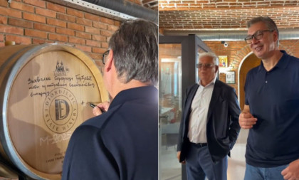 Vučić obišao vinariju "Đorđević" kod Lapova: Šumadija se razvija, cela SRB ide napred