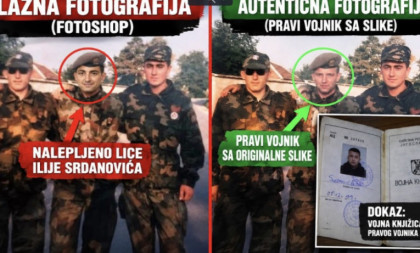 Lažnom fotografijom od Srdanovića prave „patriotu“: Podvala razotkrivena, reagovao i čovek koji poznaje pravog vojnika sa slike