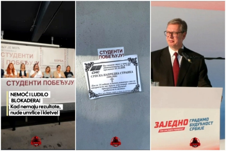 Umesto političkih poruka  - umrlice: Na ulicama osvanuli morbidni blokaderski leci (VIDEO)