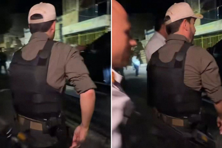 Predsednik Kolumbije snimljen na ulici s pancirom i pištoljem: Zajedno s policijom jurio pobunjenike (VIDEO)