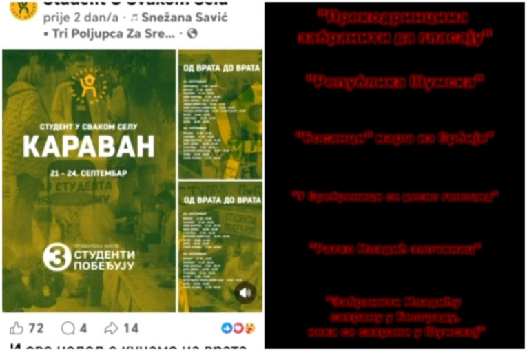 "Bosanci, marš iz Srbije": Isplivale uvrede sa blokaderskih naloga, a sada obilaze Republiku Srpsku (VIDEO)
