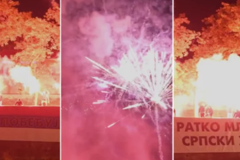 Ponosna Srbija održala čas blokaderima: Pogledajte nestvarne scene - fenomenalna bakljada u Kragujevcu