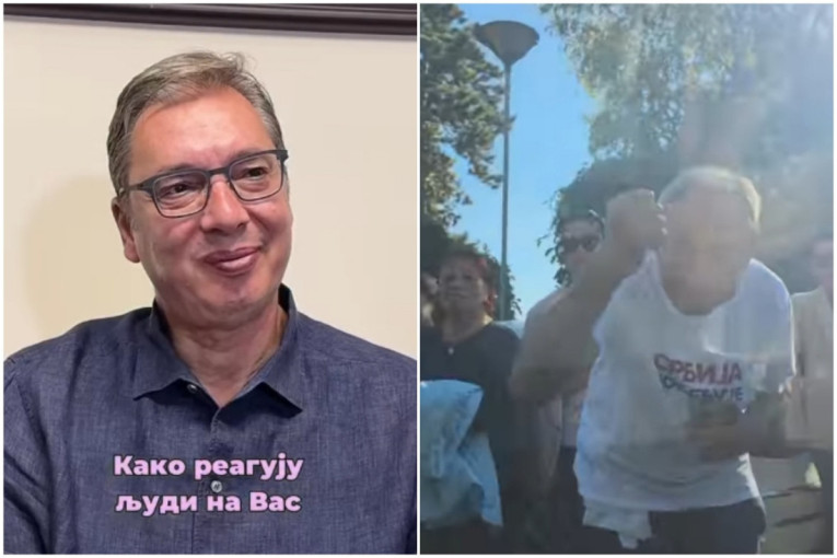 Vučić sam za volanom "škode": Otkrio kako ljudi reaguju kada ga vide (VIDEO)