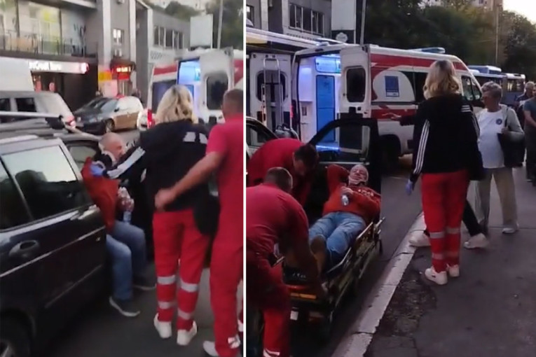 Užasan napad u Mirijevu: Blokader gurnuo starca (81)?! Čovek sa kragnom prevezen u Urgentni