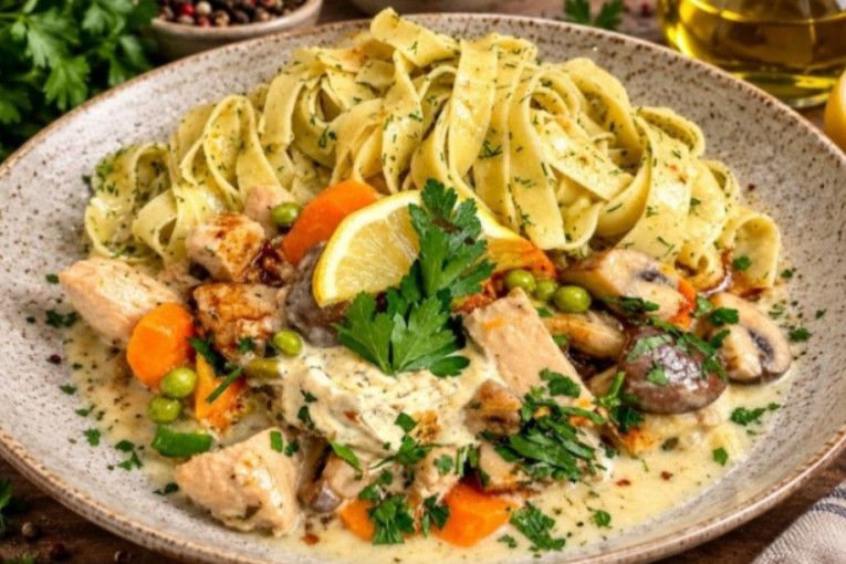 Recept dana: Pileći frikase, kremasti ručak koji se sprema brzo i jednostavno