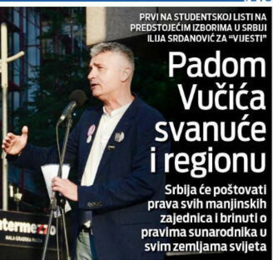 Srdanović beži od duela s Vučićem, a dostupan za Crnu Goru! Dao intervju za Vijesti, Vučić mu kriv za sve u regionu